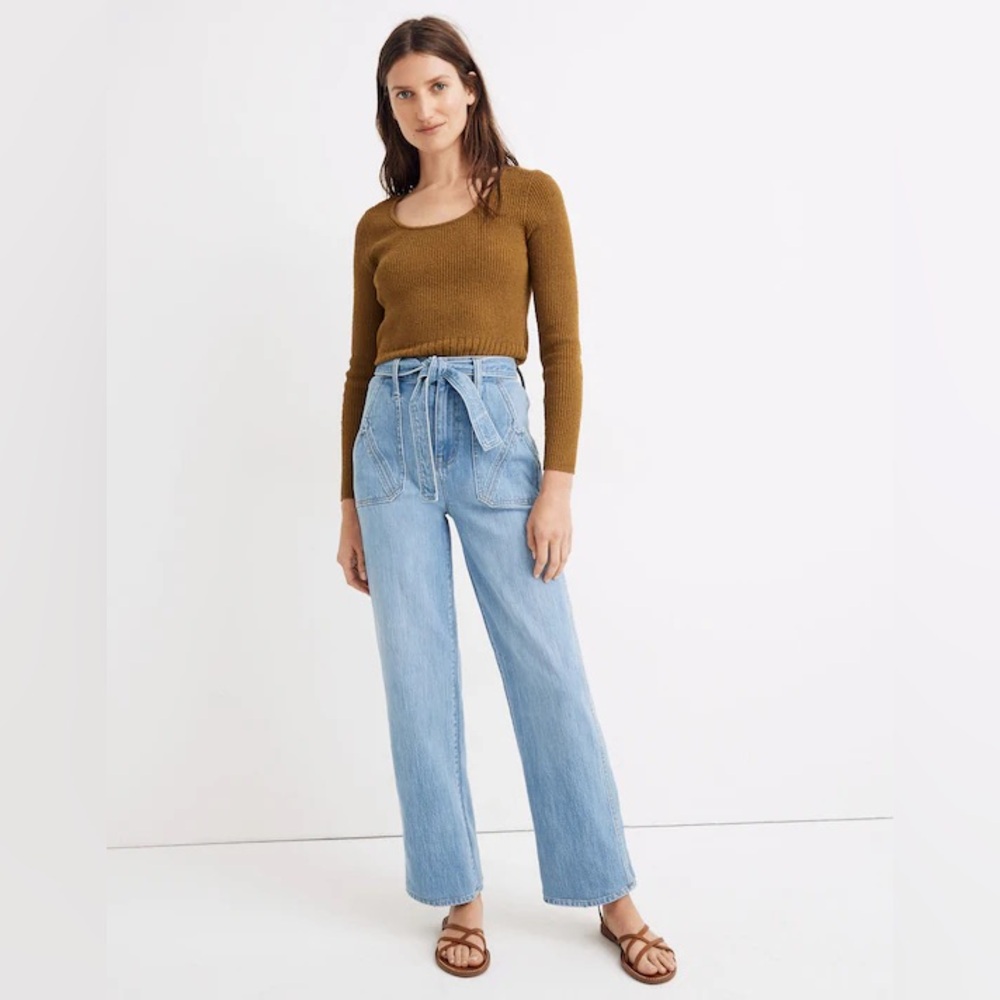 Madewell x Warm Light Blue Wide Leg Jeans Size 26